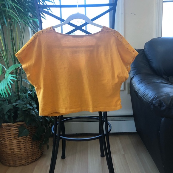 Zara Tops 325 Zara Trafaluc Mustard Yellow Top Poshmark